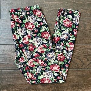 Vintage floral leggings